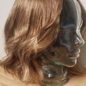 100% Human Hair Wig Pecan Brown